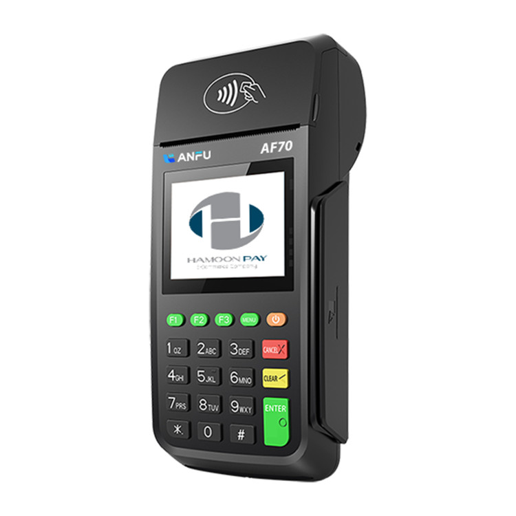 دستگاه کارتخوان سیار آنفو ANFU AF70 به همراه وایفای و قابلیت کالابرگ (گارانتی ۱۸ ماهه هامون)