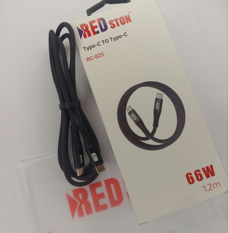 کابل شارژ REDSTON مدل RC825-66W دو سر تایپ C