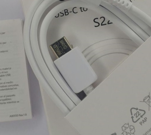 کابل شارژ سامسونگ S22 دو سر تایپ C اصلی
