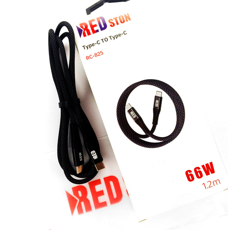 کابل شارژ REDSTON مدل RC825-66W دو سر تایپ C