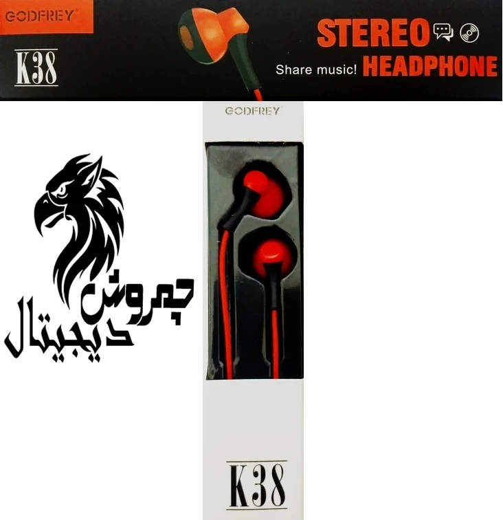 هندزفری سیم دار _ جک 10mm گادفری مدل K38