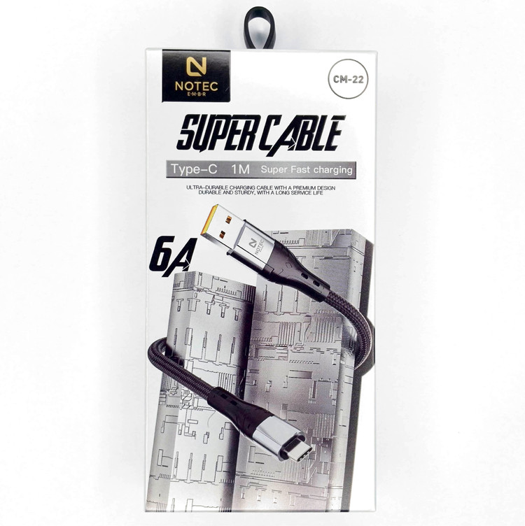 کابل شارژ NOTEC مدل CM-22 - تایپ C چمروش دیجیتال