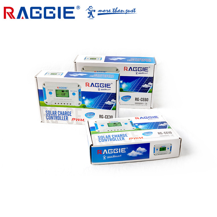 کنترلر شارژ خورشیدی راگی PWM مدل RG-CE20A نمایشگردار ۲۰ آمپر مجهز به چیپست ST