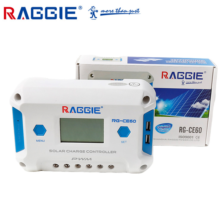 کنترلر شارژ خورشیدی راگی PWM مدل RG-CE10A نمایشگردار 1۰ آمپر مجهز به چیپست ST