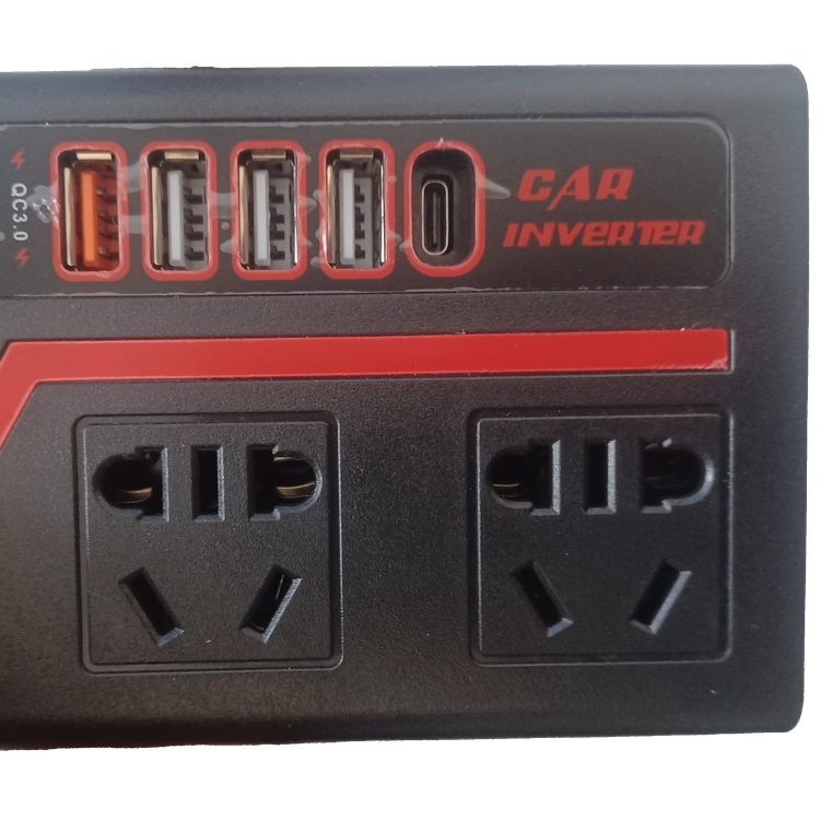 اینورتر خودرویی هوشمند چندکاره وو شنگ مدل WS-A1 مجهز به خروجی فست شارژ QC3.0 و پورت Type-C
